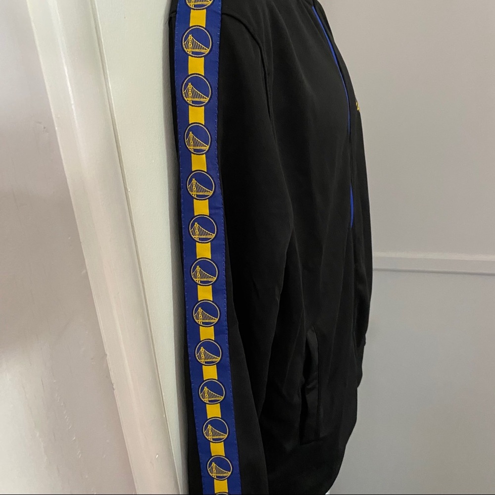 New Mens NBA Golden State Warriors Zip Up Jacket M - Picture 4 of 10